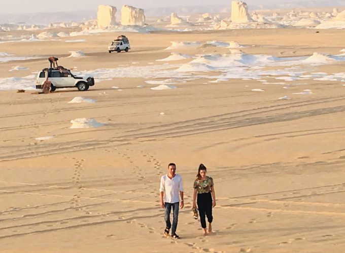 ONE NIGHT WHITE AND BLACK DESERT IN BAHARIA OASIS